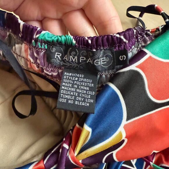 Rampage vibrant and bold late 2000s halter maxi dress - Picture 7 of 8